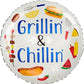 Grillin' & Chillin' Summer BBQ 18" Foil Balloon