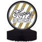Black and Gold Happy Birthday Honeycomb Centerpiece 12" x 9" Party Decorations