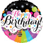 Happy Birthday Little Stars Holographic 18" Balloon