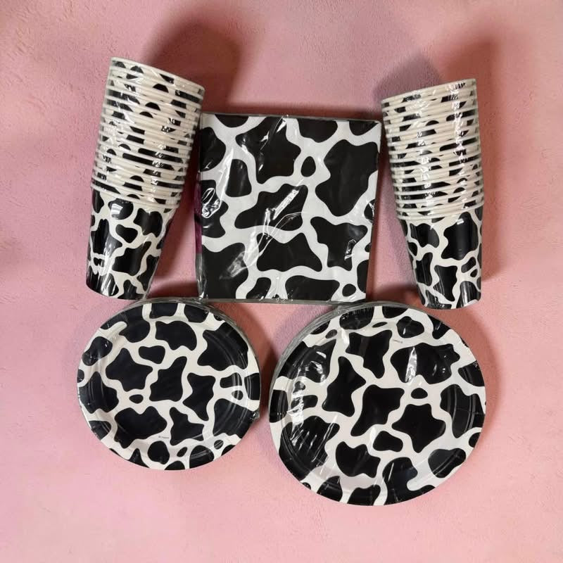 Grab 'n Go Party Pack Cow Print for 30 Guests
