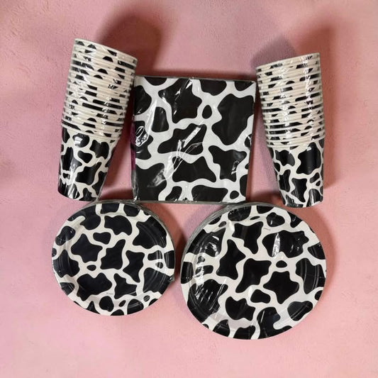 Grab 'n Go Party Pack Cow Print for 30 Guests