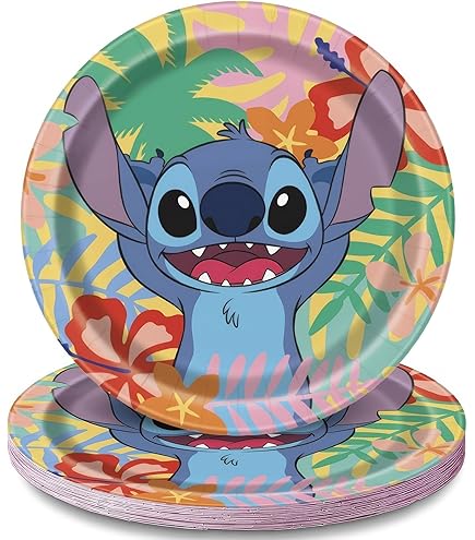Lilo & Stitch Dessert Plates 7" 8 Pack