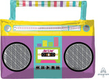 27" SuperShape Awesome Party Boombox Foil Balloon