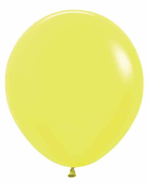 Sempertex 18" Neon Yellow Latex Balloon