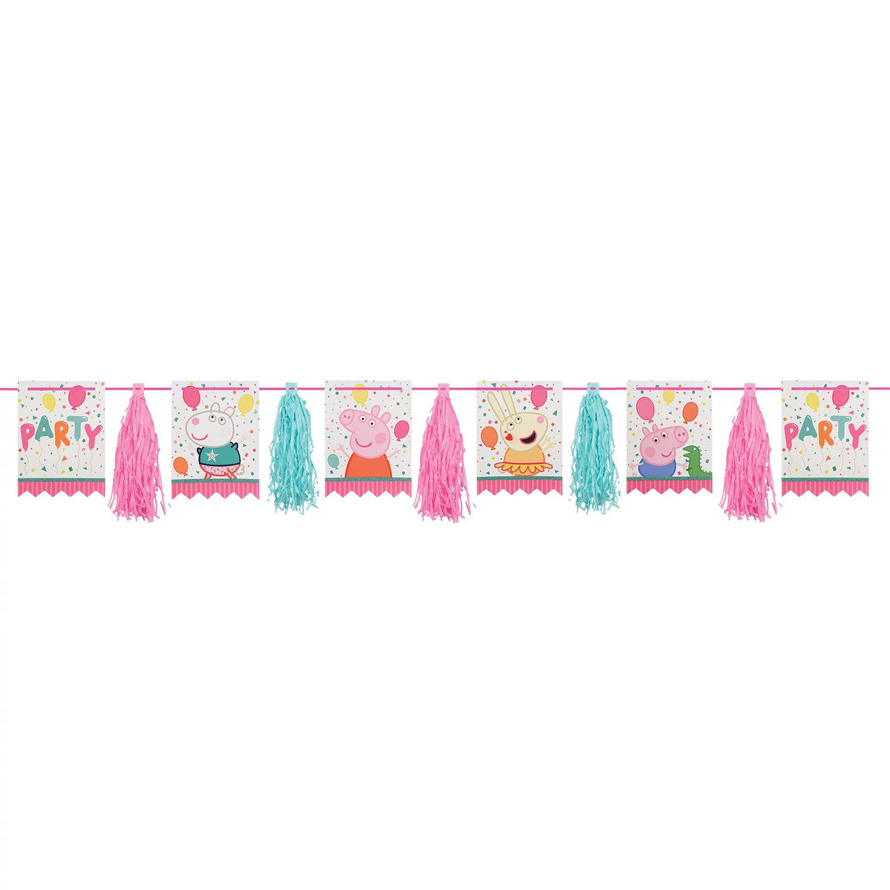 Peppa Pig Confetti Party Pennant Tassel Garland