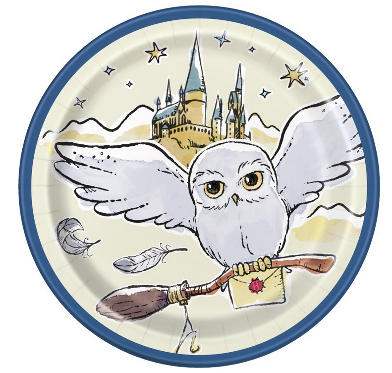 Harry Potter Round 7" Dessert Plates 8/CT