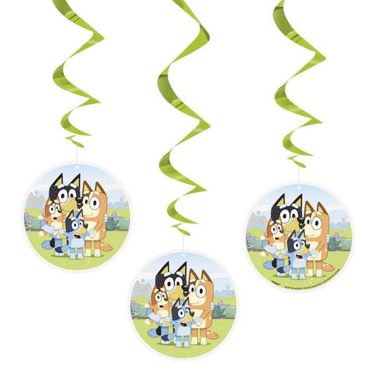 Bluey 26" Hanging Swirl Decorations 3/CT