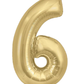 34” Number Balloon Gold Silk