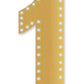 Gold Number 1 Lights-up