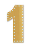 Gold Number 1 Lights-up