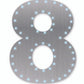 Silver Number 8 Lights-up