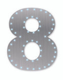 Silver Number 8 Lights-up