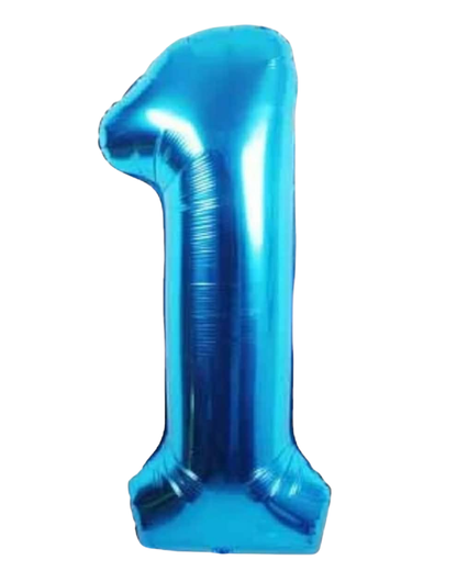 34” Number Balloon Blue Trico
