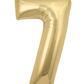 34” Number Balloon Gold Silk