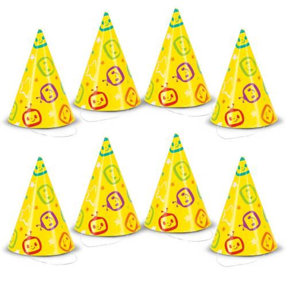 CoComelon Birthday party Cone hats