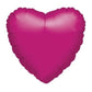 fuchsia heart shaped foil balloon