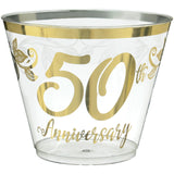 Happy 50th Anniversary 9oz Tumblers 30/CT