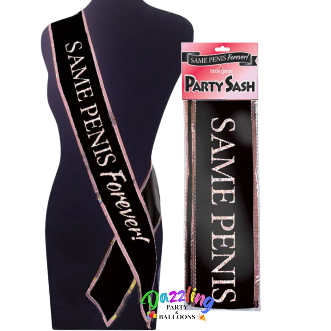 Same Penis Forever Party Sash