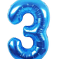 34” Number Balloon Blue Trico