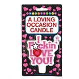 I F*ckin Love You! Birthday Cake Candle Cupcake Topper Valentines Day Adult