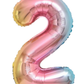 34” Number Balloon Rainbow Trico