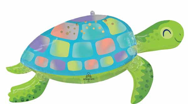 Under The Sea Turtle 38" Supershape Foil Balloon