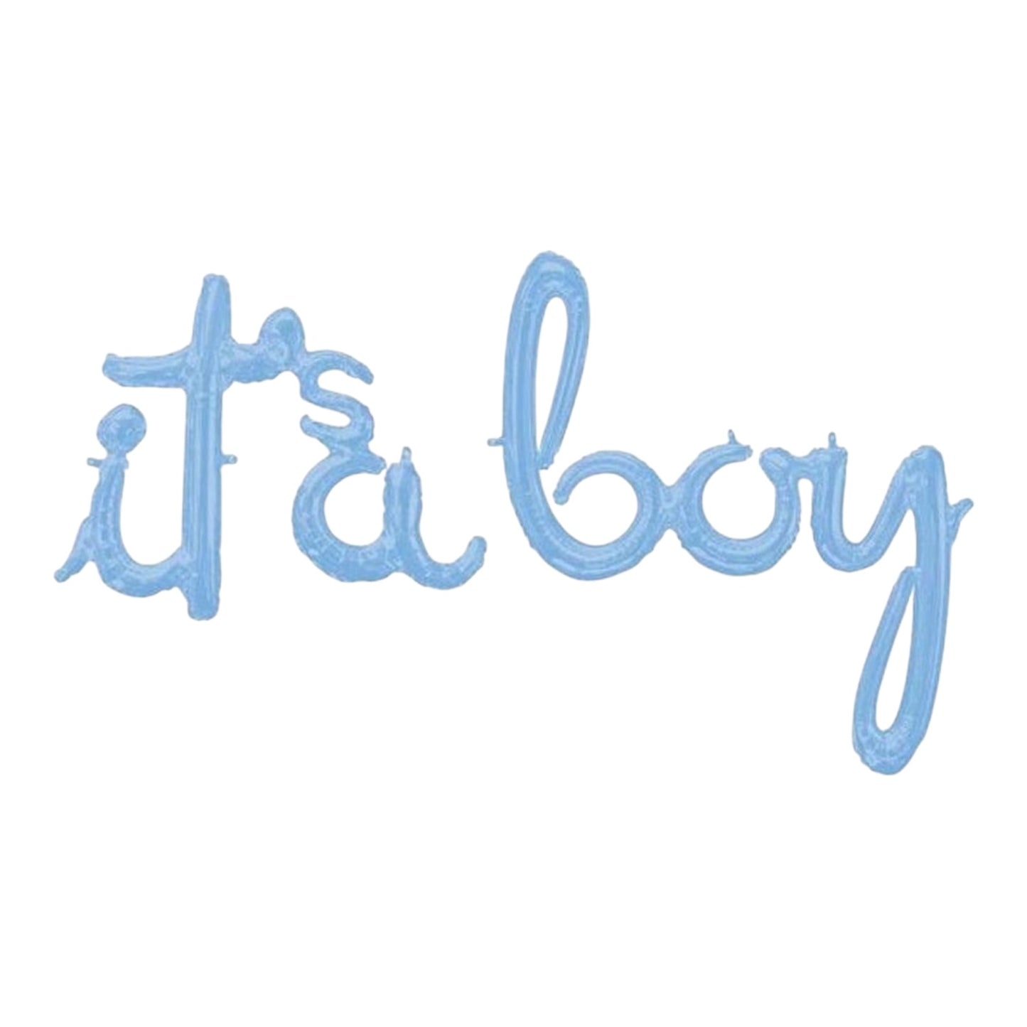 Anagram 2 Air-Filled It's A Boy 32" x 27" Light Blue Script Phrase Balloon