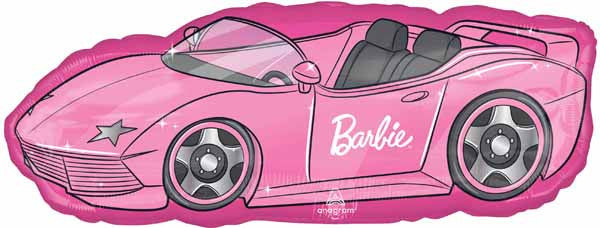 Barbie Corvette Roadster Car 37" Jumbo Foil Balloon