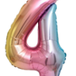 34” Number Balloon Rainbow Trico