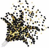 Pushup Confetti Poppers Black & Gold 8/CT
