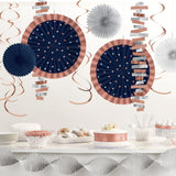 Room Decorating Kit Navy & Rose Gold