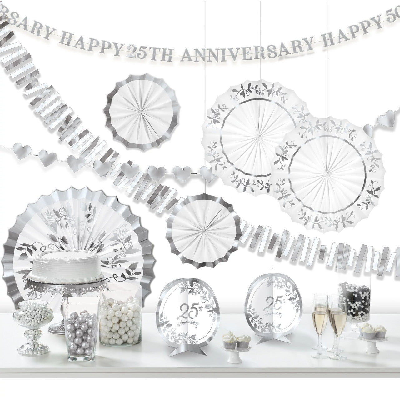 25th anniversary room decorating kit