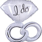 Supershape Wedding Rings Foil Balloon