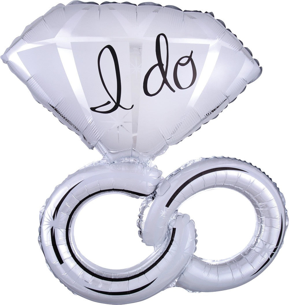 Supershape Wedding Rings Foil Balloon