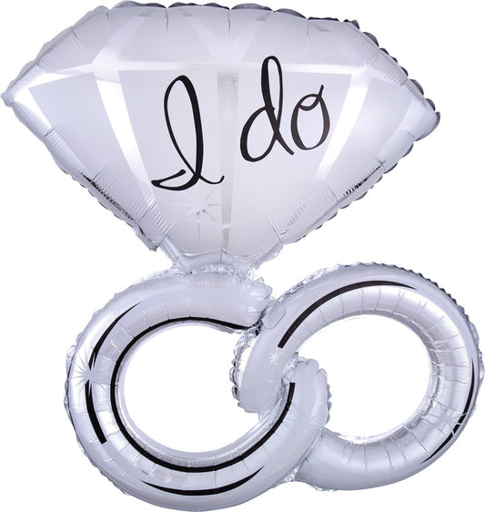 Supershape Wedding Rings Foil Balloon