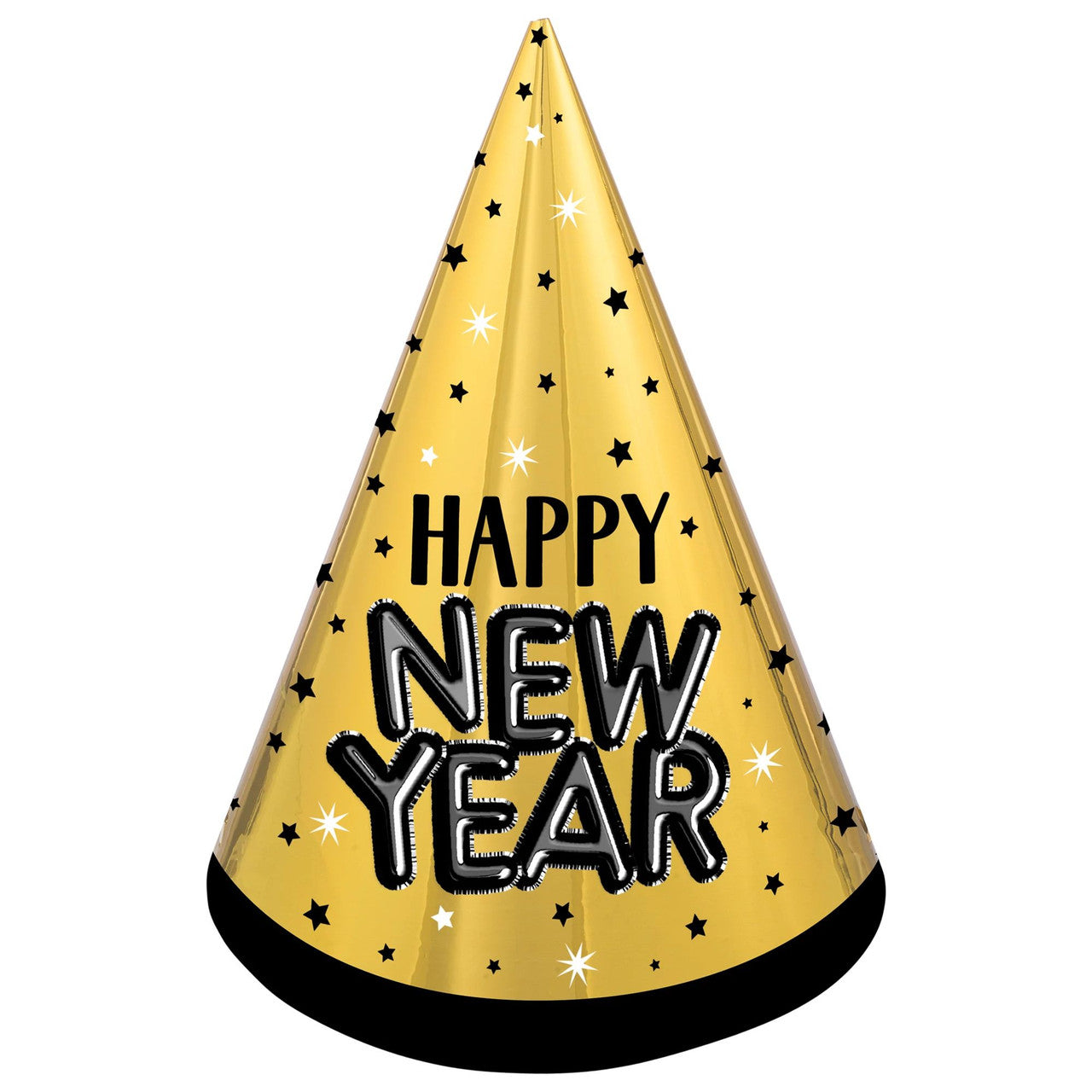 Gold & Black New Year Party Hat