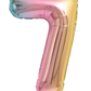 34” Number Balloon Rainbow Trico