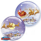 Santa and his reindeer bubble balloon