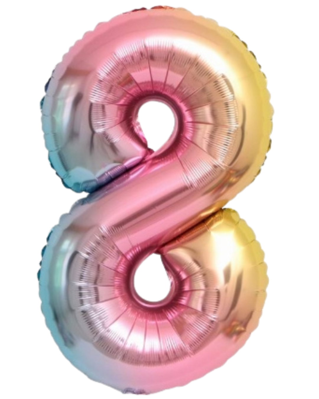 34” Number Balloon Rainbow Trico