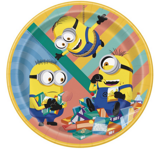 Despicable Me 4 Minions Round 9" Dinner Plates 8/CT