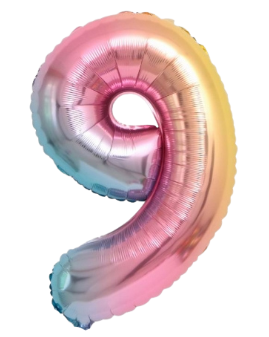 34” Number Balloon Rainbow Trico
