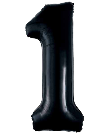 26" Black Number Foil Balloon