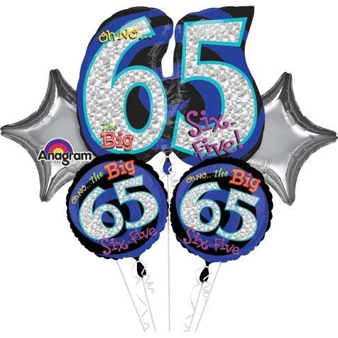 Oh No! The Big 65 Balloon Bouquet