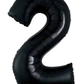 26" Black Number Foil Balloon
