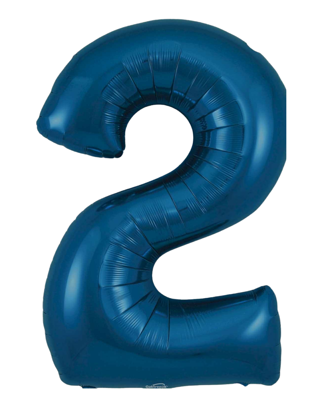34” Number Balloon Navy Blue Foil