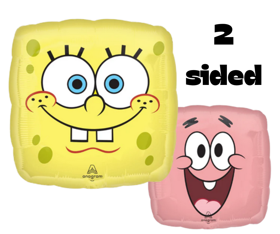SpongeBob & Patrick Star Foil Balloon 17" - 2 Sided