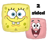 SpongeBob & Patrick Star Foil Balloon 17" - 2 Sided