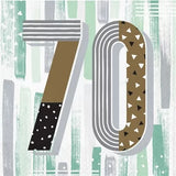 Minted Milestone 70th Birthday Lunch Napkins Paper Party Tableware 16/CT