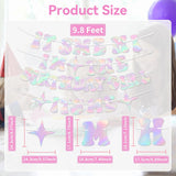 Pre-Strung Holographic 'It's Me Hi I'm The Birthday Girl' Banner