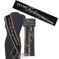 It's My Fucking Birthday Black Satin Sash Party Supplies